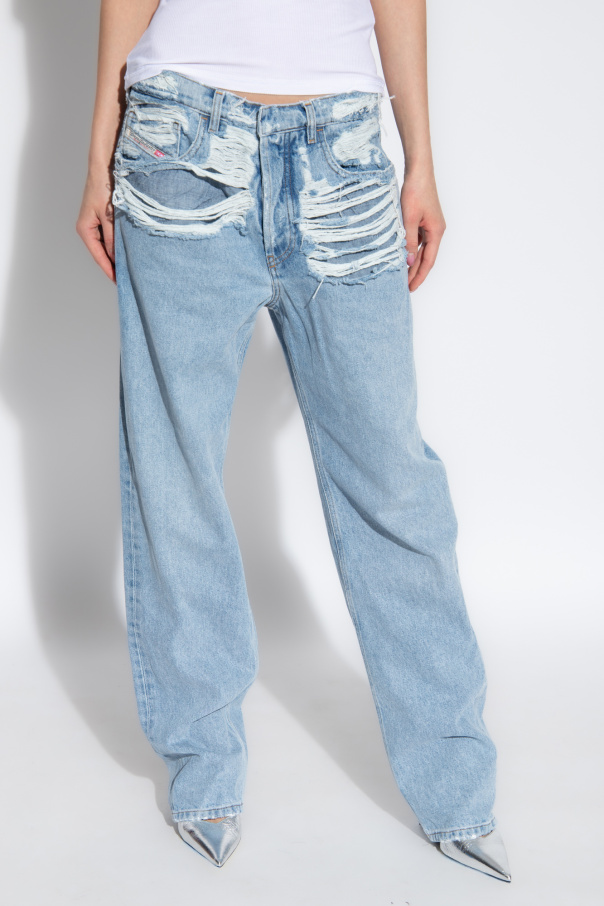 Blue 'D - ARK' distressed jeans Diesel